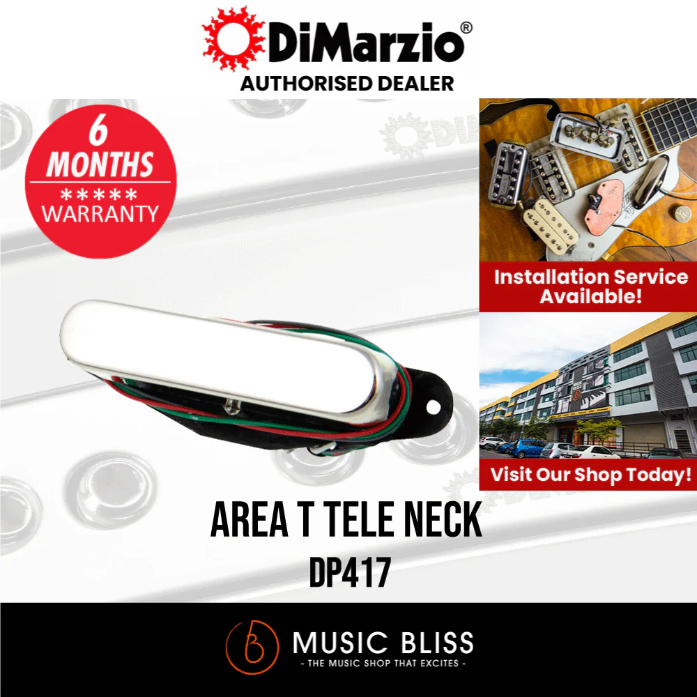 DiMarzio DP417 Area T Tele Neck Pickup Chrome