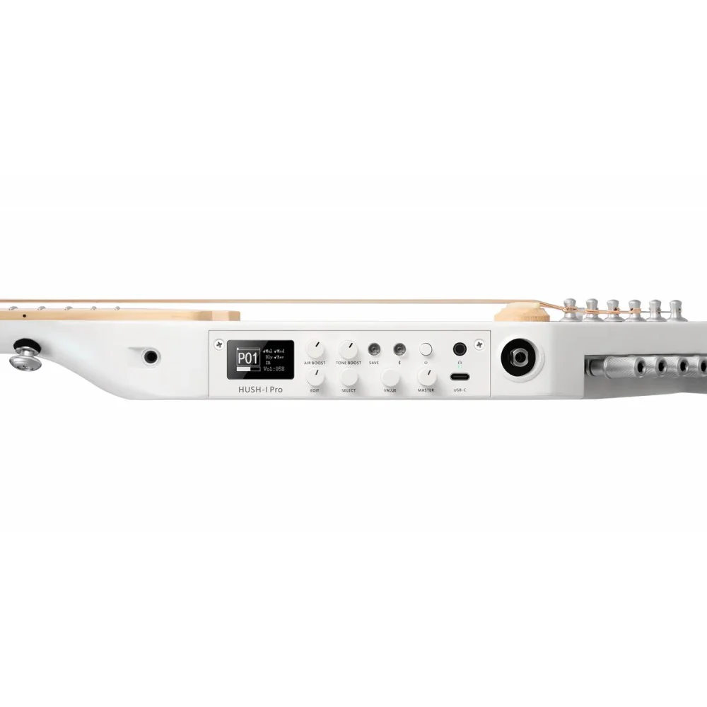 Donner EC6868 HUSH-I Pro Acoustic Electric Guitar Kit - White - Image 4