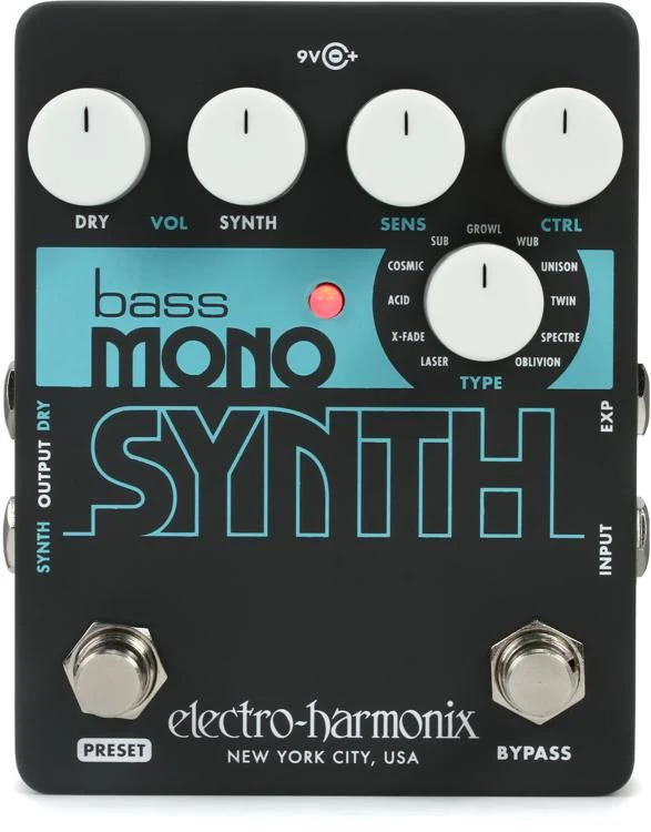 Electro Harmonix Bass Mono Synth Synthesizer Pedal - Image 2