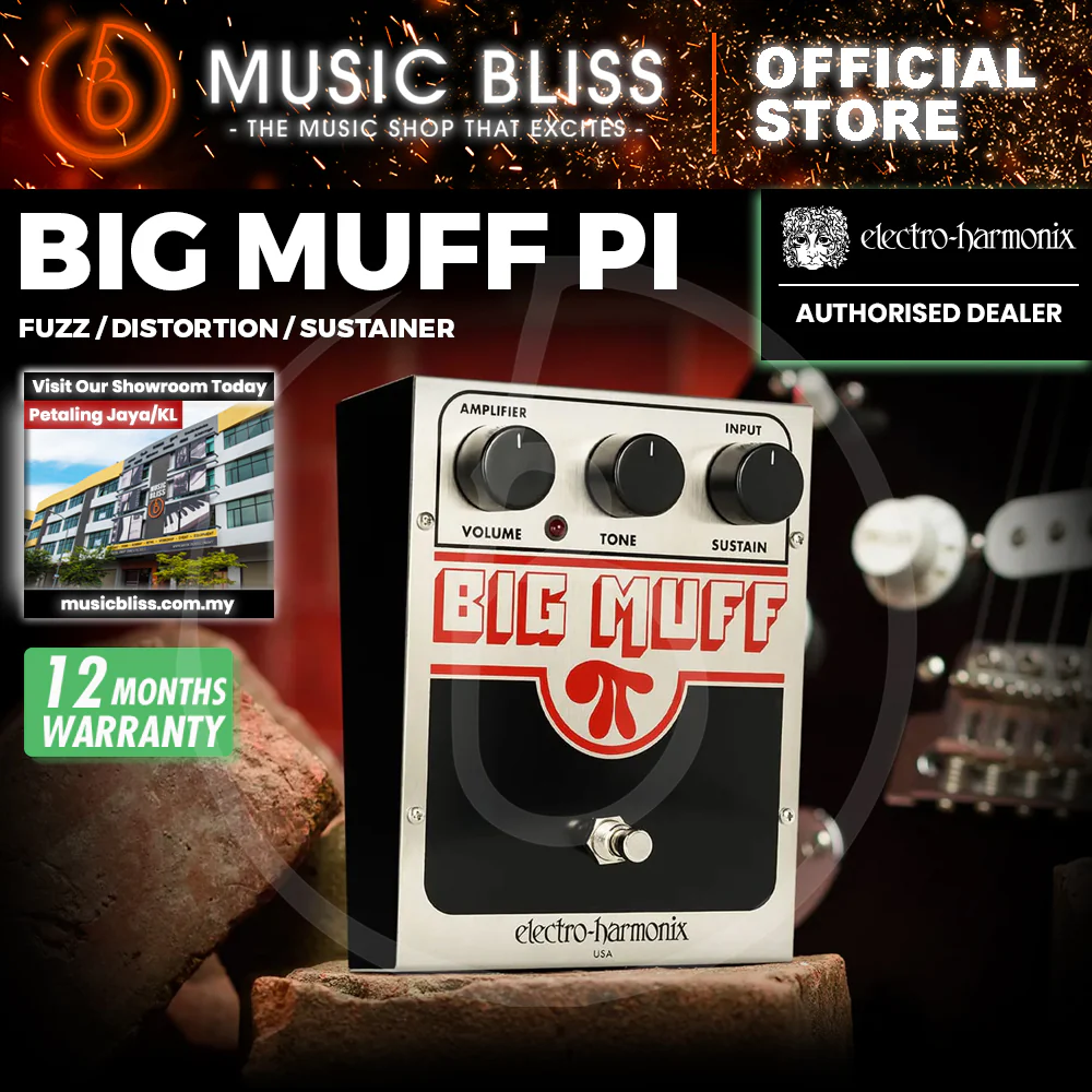 Electro Harmonix Big Muff Pi Fuzz Guitar Effects Pedal
