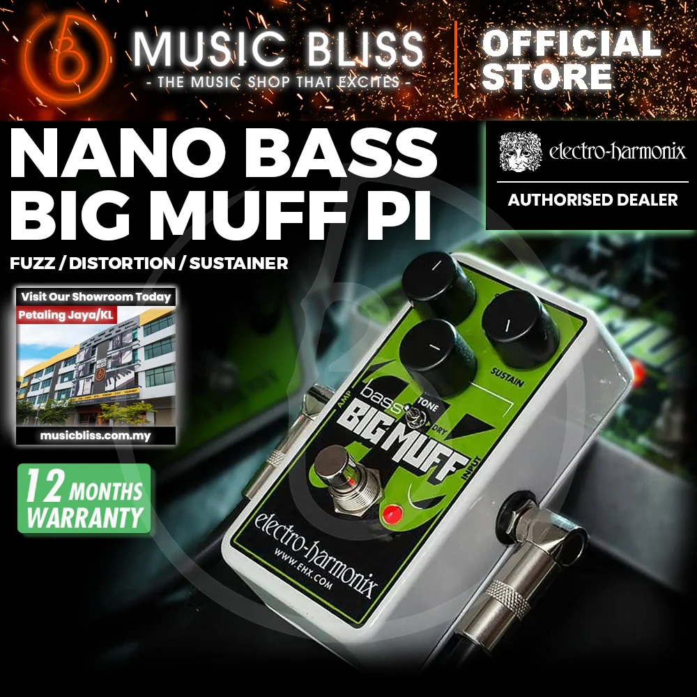 Electro Harmonix Nano Bass Big Muff Pi Bass Fuzz Pedal