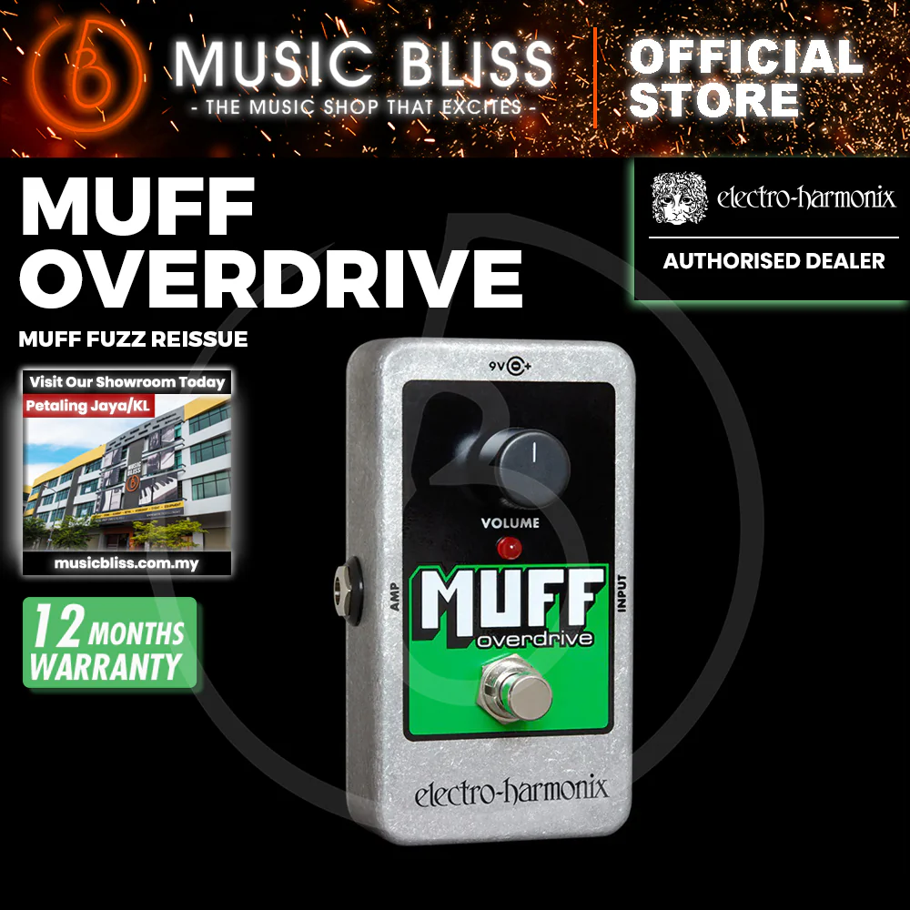 Electro Harmonix Nano Muff Overdrive Guitar Effects Pedal