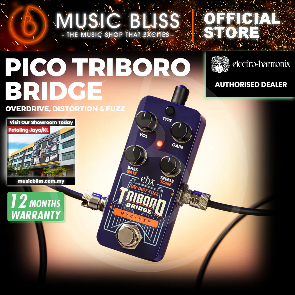 Electro Harmonix Pico Triboro Bridge Tri-mode Drive Pedal