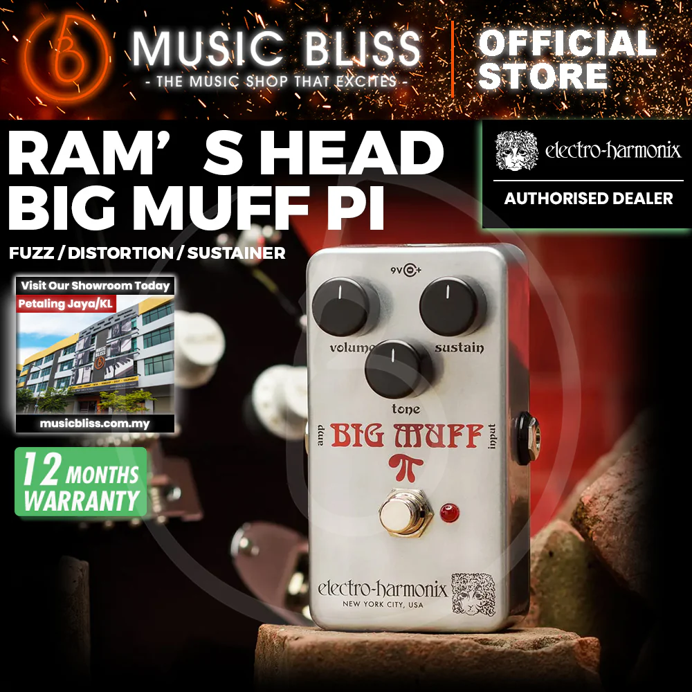 Electro Harmonix Ram's Head Big Muff Pi Fuzz Pedal