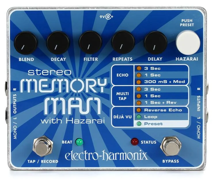Electro Harmonix Stereo Memory Man with Hazarai Delay / Looper Pedal - Image 2