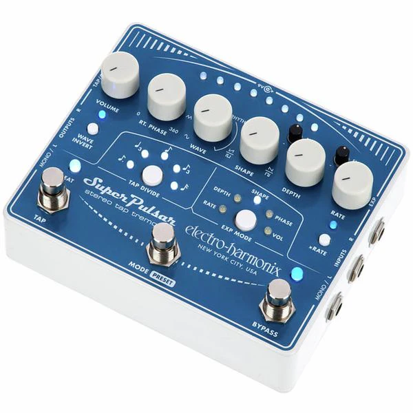Electro Harmonix Super Pulsar Stereo Tap Tremelo Guitar Effects Pedal - Image 5