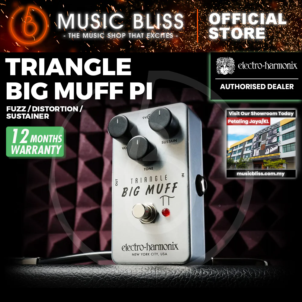 Electro Harmonix Triangle Big Muff Reissued Fuzz Pedal