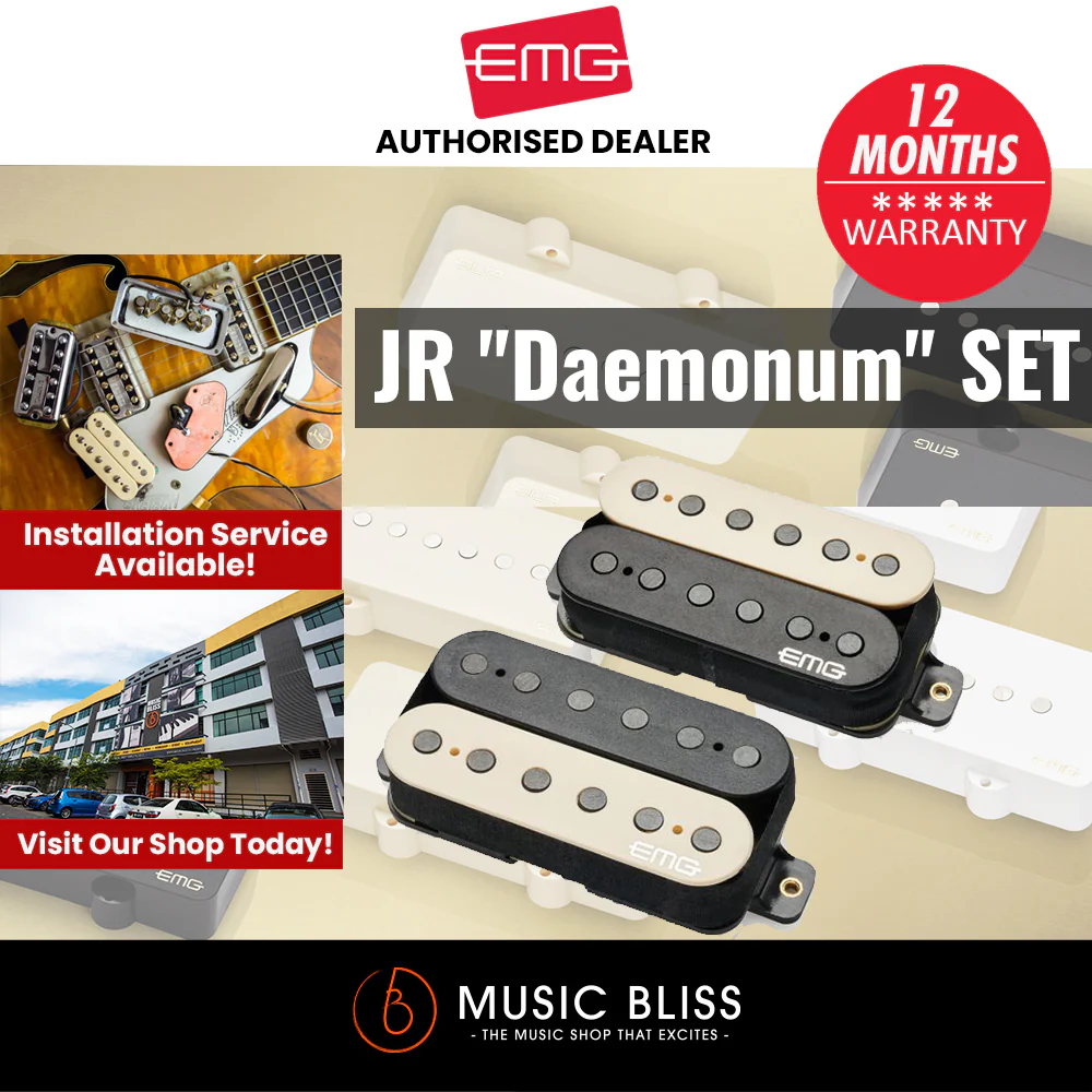 EMG Jim Root Daemonum Humbucker Guitar Pickup Set - Zebra