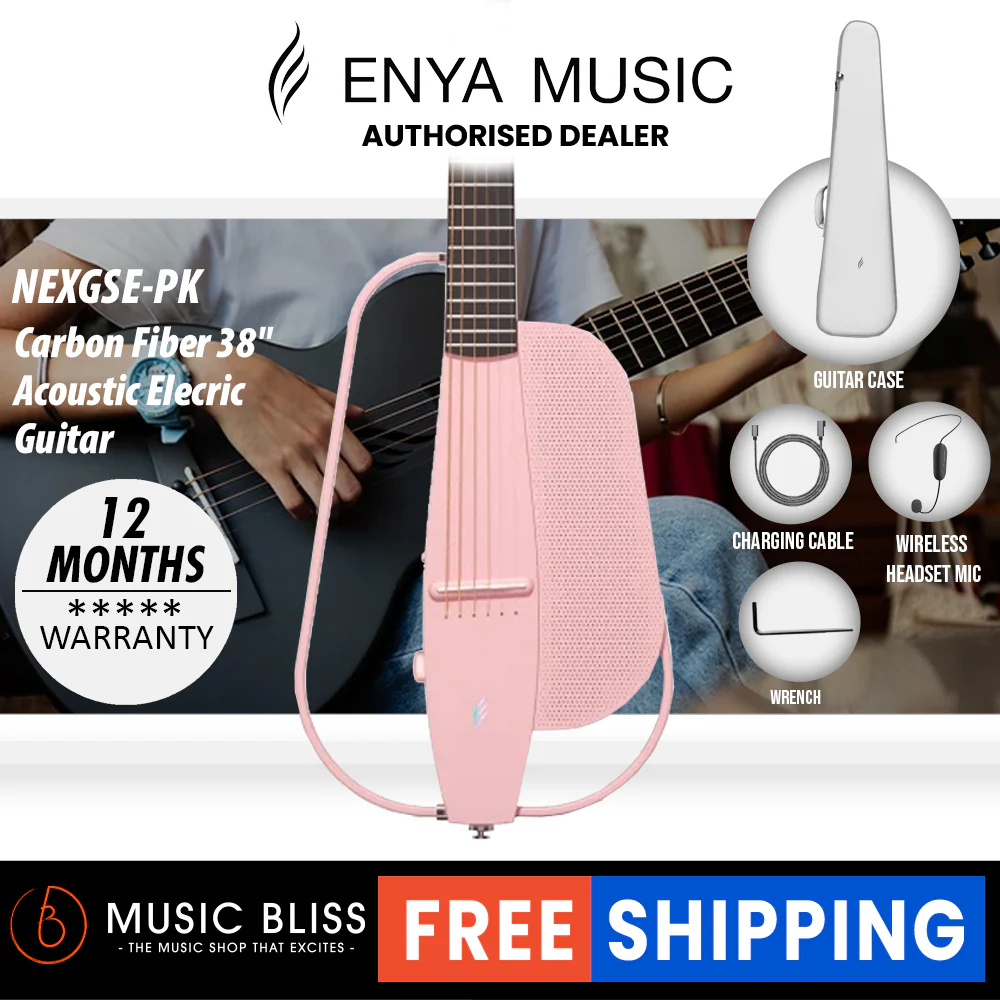 Enya NEXG SE Carbon Fiber Guitar - Pink