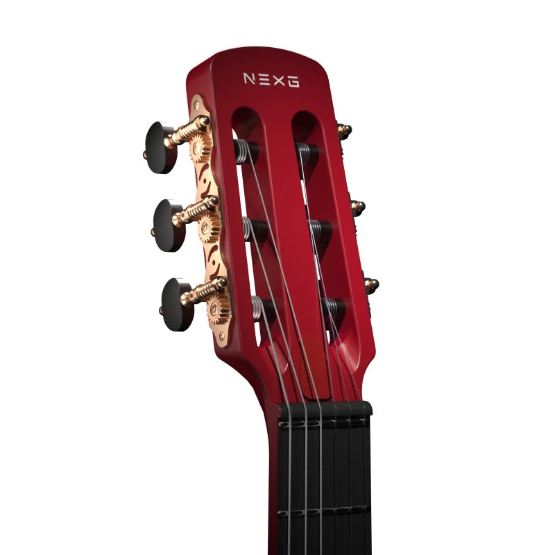 Enya NEXG2 Carbon Fiber Smart Guitar - Red - Nylon - Image 3