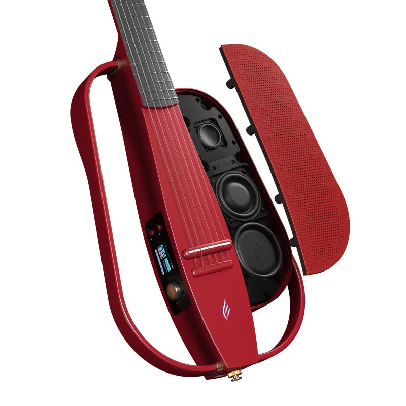 Enya NEXG2 Carbon Fiber Smart Guitar - Red - Nylon - Image 4