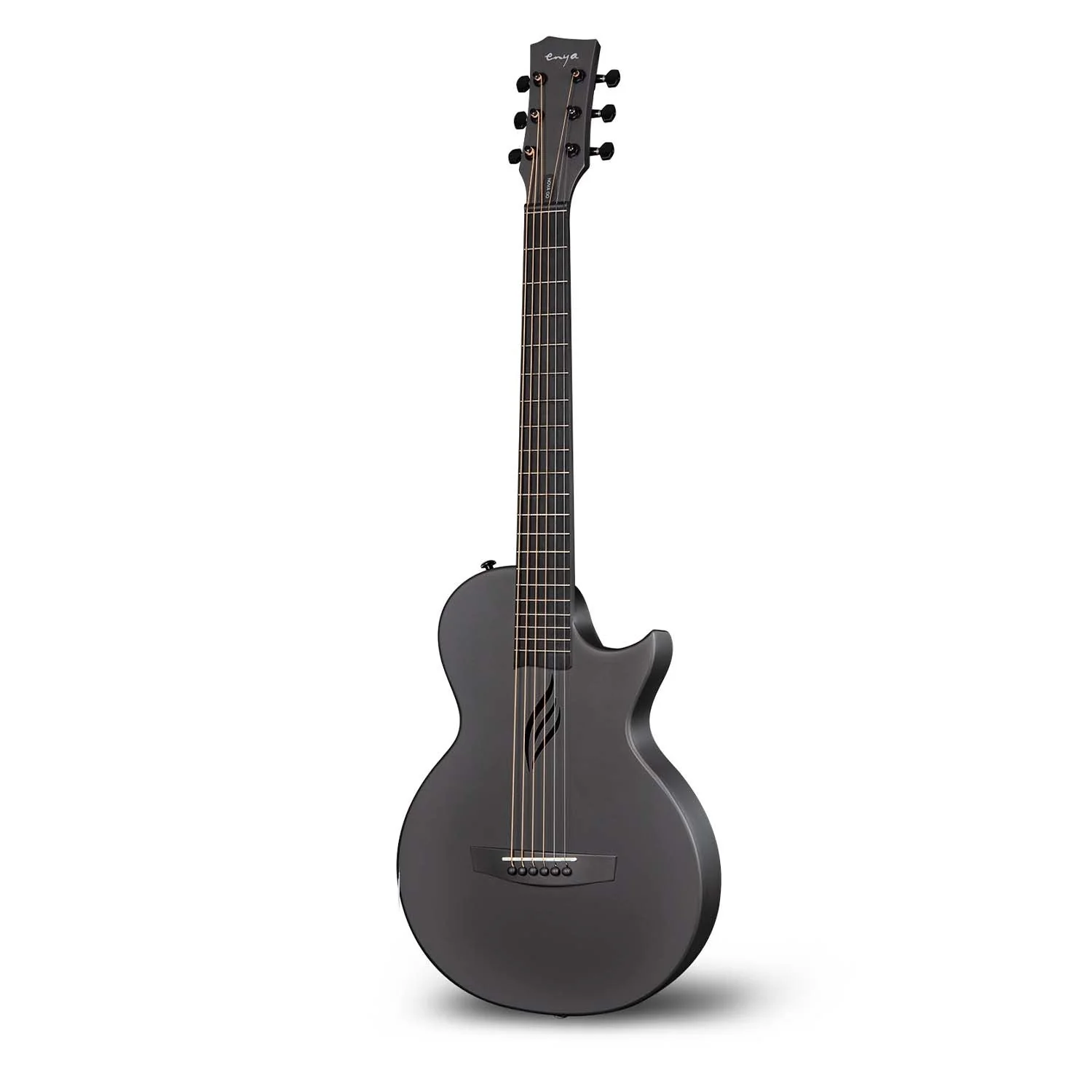 Enya Nova Go Carbon Fiber Acoustic Guitar - Black - Image 2