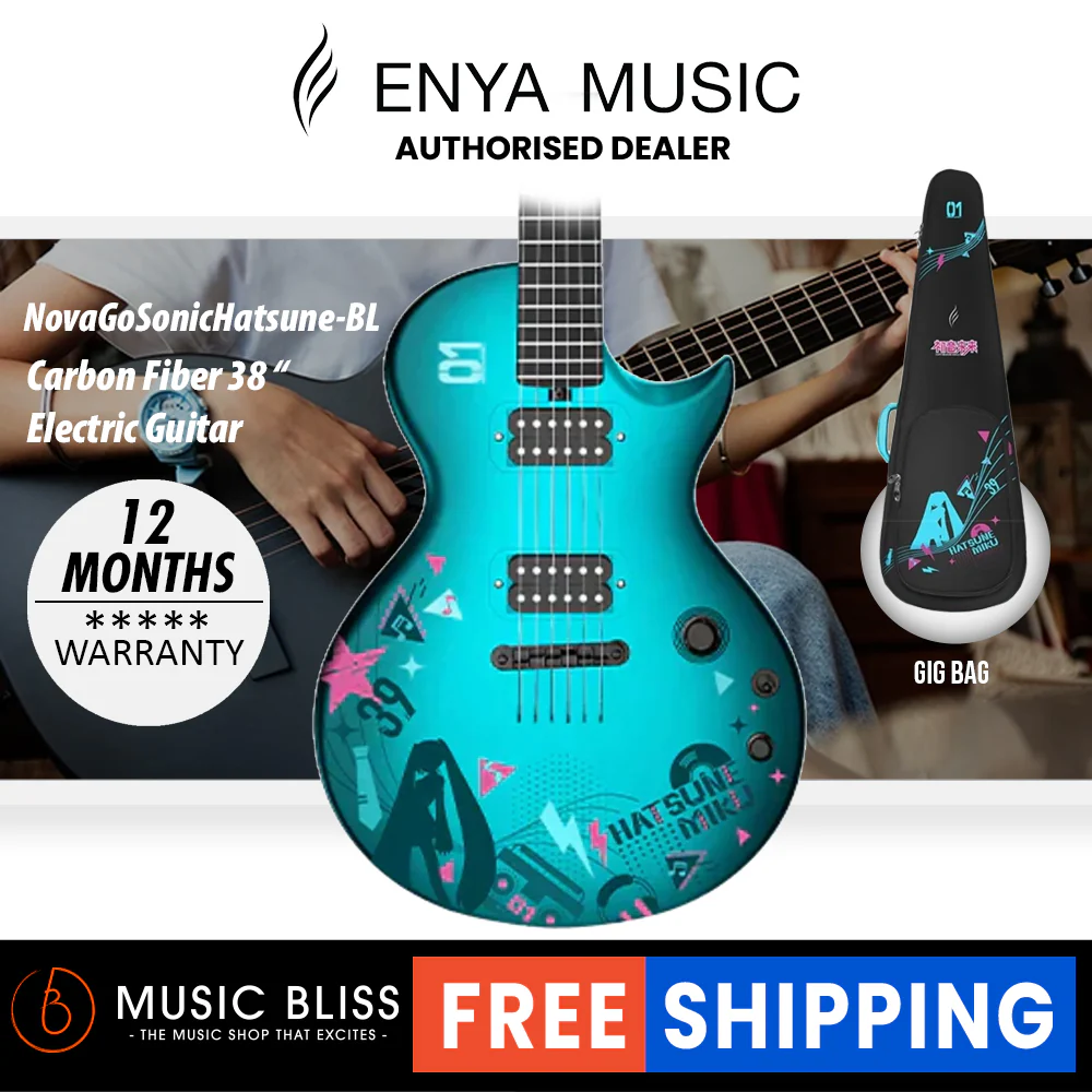 Enya Nova Go Sonic Hatsune Miku Edition Electric Guitar - Blue