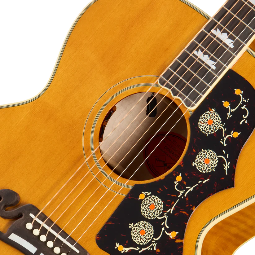 Epiphone 1957 SJ-200 Reissue Acoustic-Electric Guitar - Antique Natural - Image 4