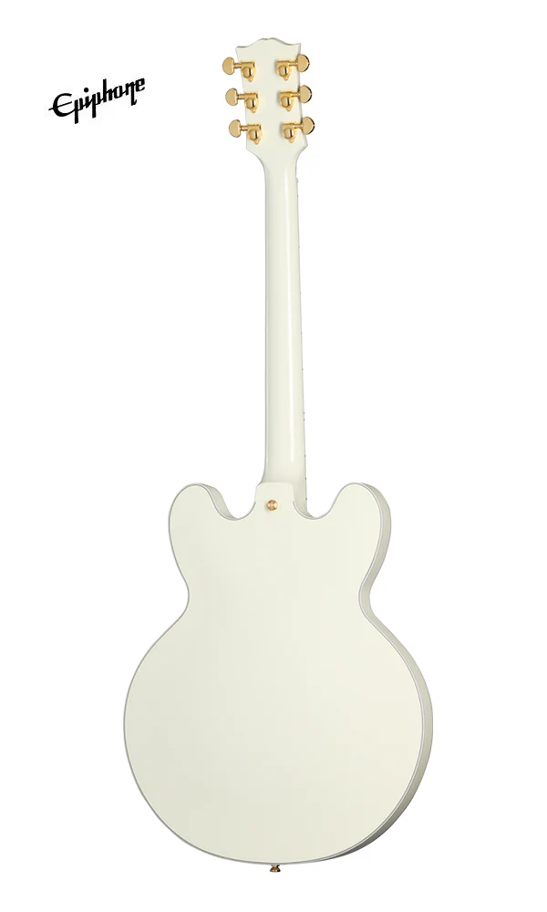 (Epiphone Inspired by Gibson Custom) Epiphone 1959 ES-355 Semi-Hollowbody Electric Guitar - Classic White - Image 3
