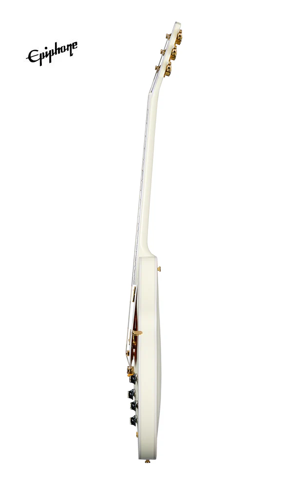 (Epiphone Inspired by Gibson Custom) Epiphone 1959 ES-355 Semi-Hollowbody Electric Guitar - Classic White - Image 4