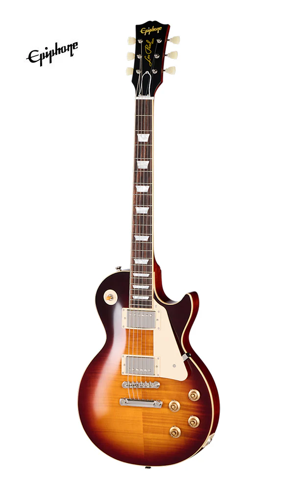 Epiphone 1959 Les Paul Standard Reissue Electric Guitar - Washed Bourbon Sunburst - Image 2
