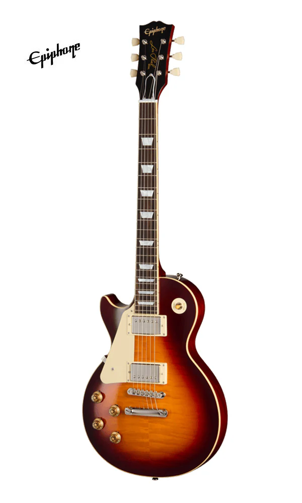 Epiphone 1959 Les Paul Standard Reissue Left-handed Electric Guitar - Deep Cherry Sunburst - Image 2