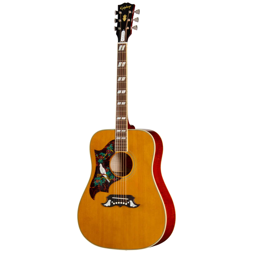 Epiphone 1963 Dove Reissue Left-Handed Acoustic-Electric Guitar - Natural - Image 2