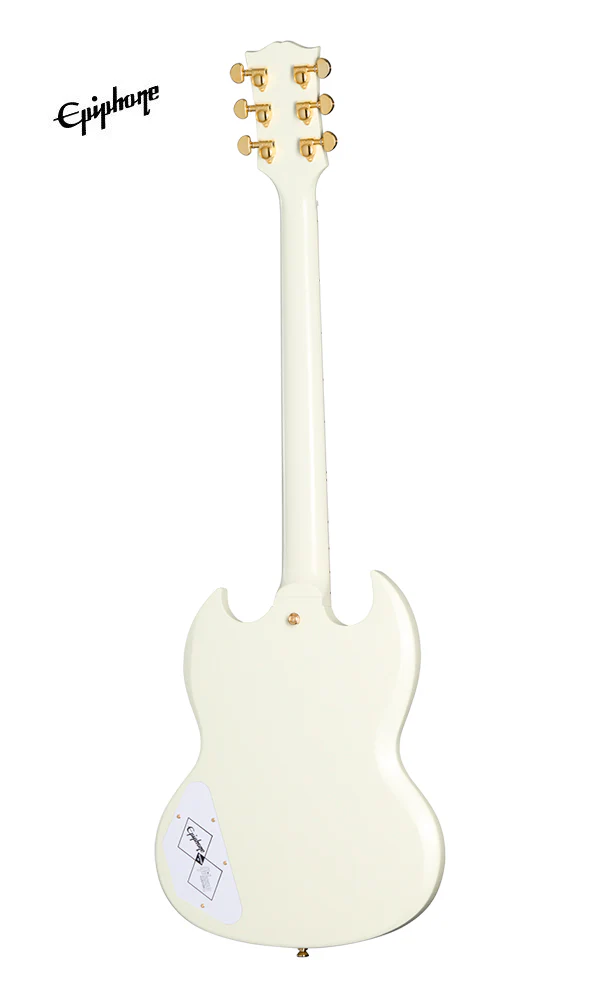 (Epiphone Inspired by Gibson Custom) Epiphone 1963 SG Custom Electric Guitar - Classic White - Image 3