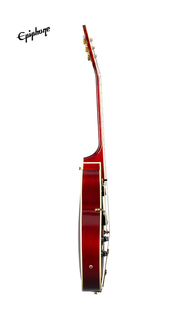 Epiphone Broadway Hollowbody Left-handed Electric Guitar - Wine Red - Image 3