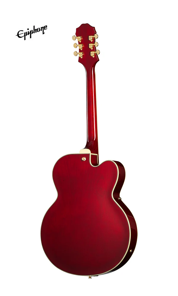 Epiphone Broadway Hollowbody Left-handed Electric Guitar - Wine Red - Image 4