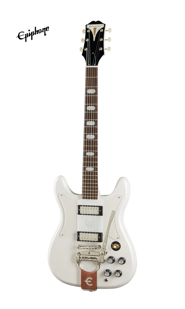 Epiphone Crestwood Custom (Tremotone) Electric Guitar - Polaris White - Image 2