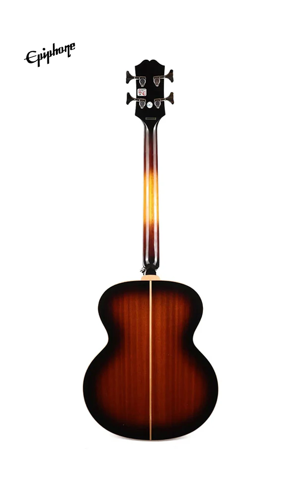 Epiphone El Capitan J-200 Studio Acoustic-Electric Bass Guitar - Aged Vintage Sunburst - Image 3
