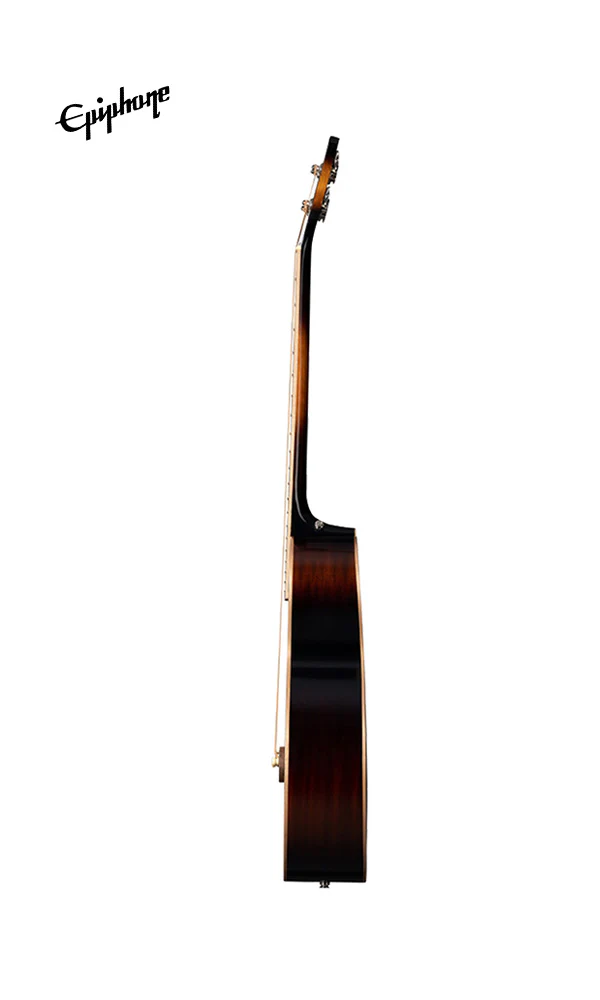 Epiphone El Capitan J-200 Studio Acoustic-Electric Bass Guitar - Aged Vintage Sunburst - Image 4