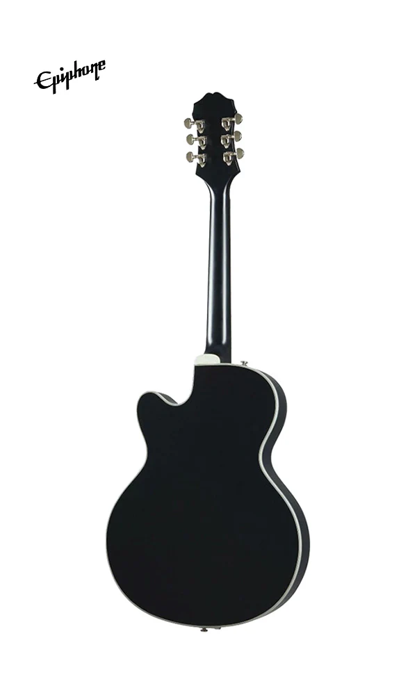 Epiphone Emperor Swingster Hollowbody Electric Guitar - Black Aged Gloss - Image 3