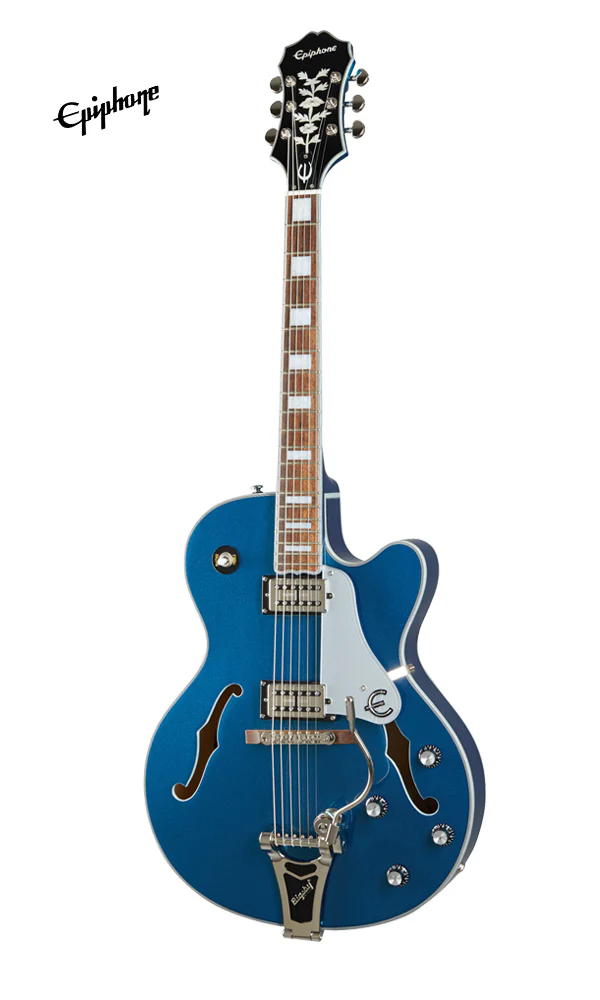 Epiphone Emperor Swingster Hollowbody Electric Guitar - Delta Blue Metallic - Image 2