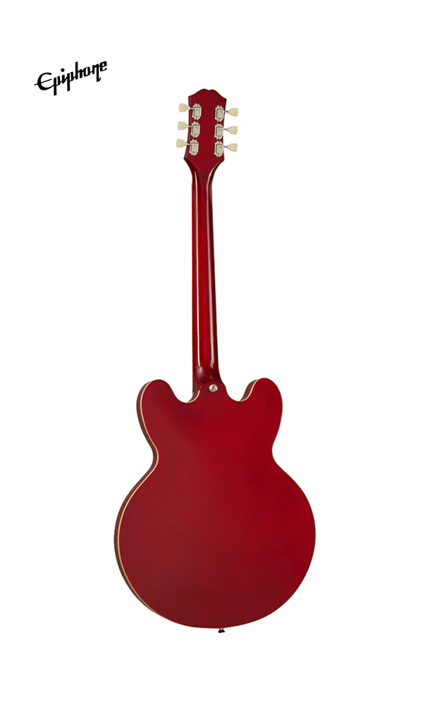 Epiphone ES-335 Left-Handed Semi-Hollowbody Electric Guitar - Cherry - Image 3