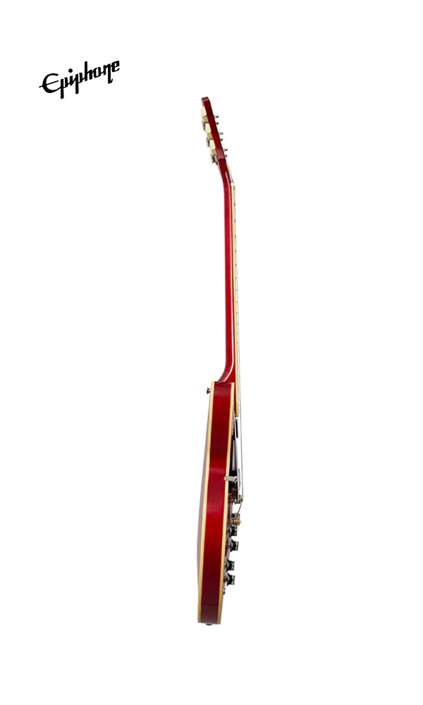 Epiphone ES-335 Left-Handed Semi-Hollowbody Electric Guitar - Cherry - Image 4