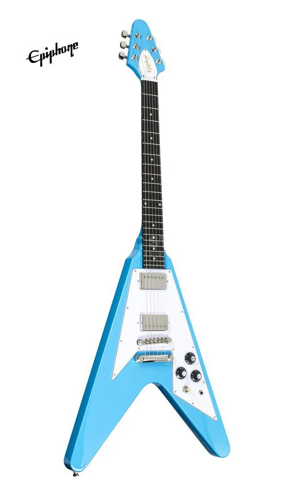 Epiphone Flying V '70s Electric Guitar - Maui Blue - Image 2