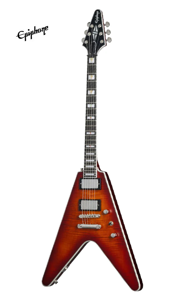 Epiphone Flying V Prophecy Electric Guitar - Aged Bengal Tiger Burst - Image 2