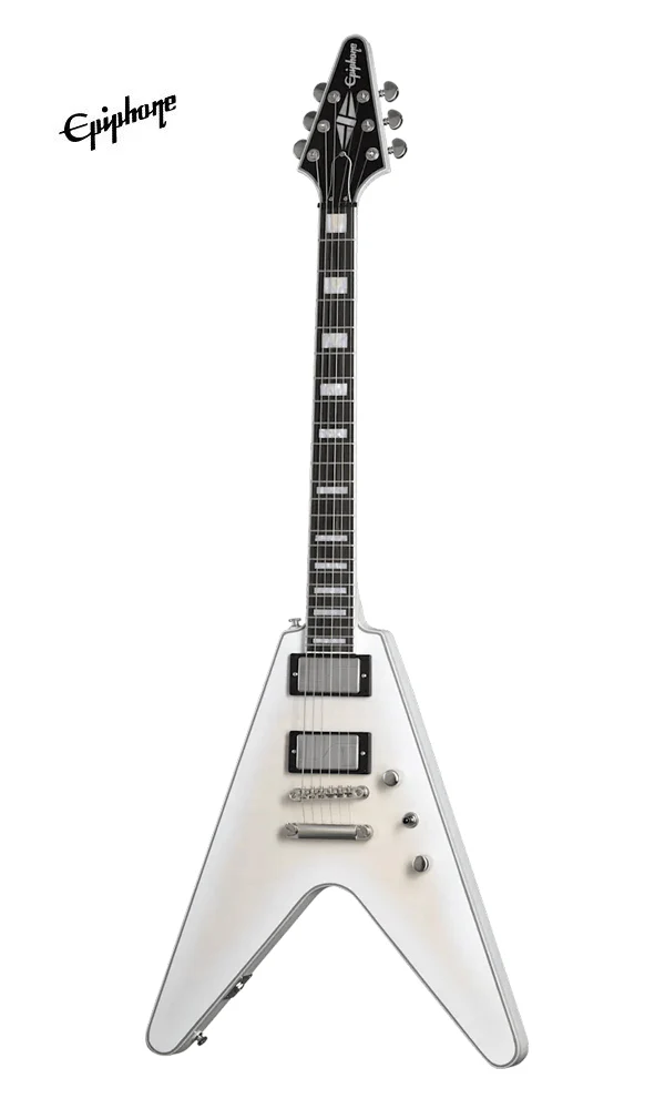 Epiphone Flying V Prophecy Electric Guitar with Premium Gig Bag - Aged White Tiger - Image 2
