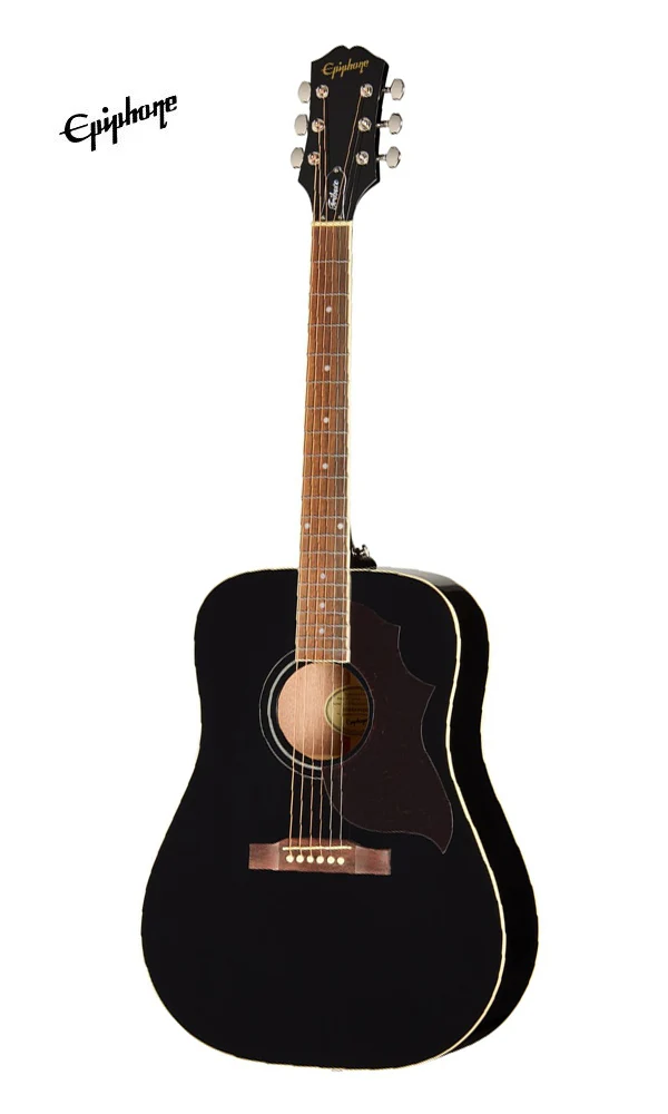 Epiphone Hummingbird Tribute Acoustic Guitar - Ebony - Image 2
