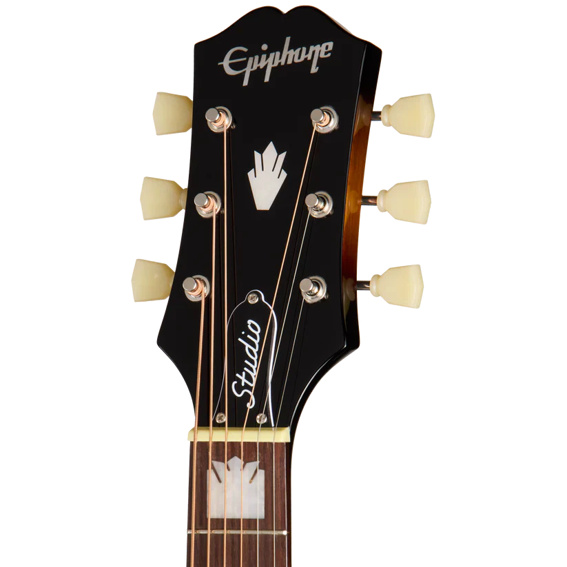 Epiphone J-200 Studio Acoustic-Electric Guitar - Vintage Sunburst - Image 6