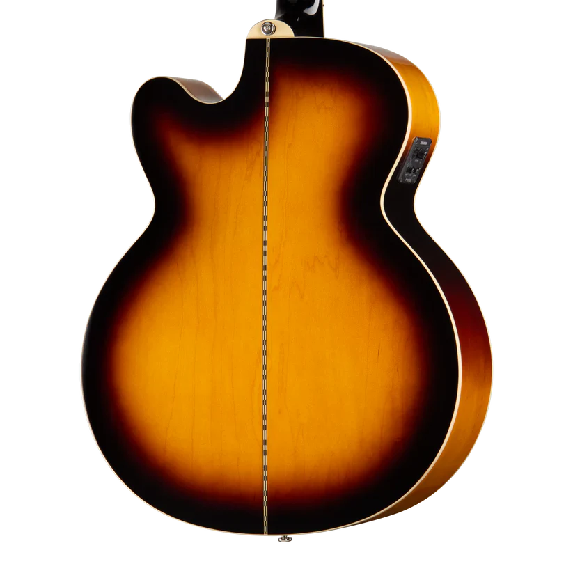 Epiphone J-200 Studio EC Acoustic-Electric Guitar - Vintage Sunburst - Image 8