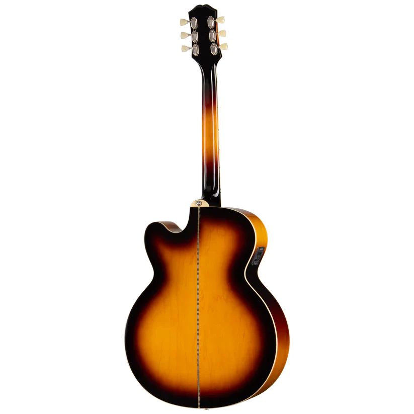 Epiphone J-200 Studio EC Acoustic-Electric Guitar - Vintage Sunburst - Image 9