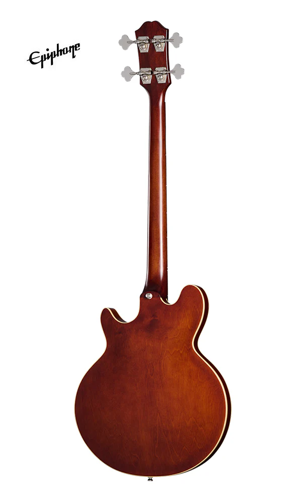Epiphone Jack Casady Fretless Signature Bass Guitar - Aged Royal Tan - Image 3