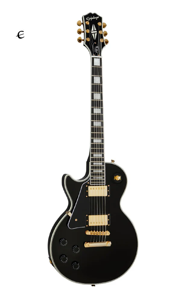 Epiphone Les Paul Custom Left-handed Electric Guitar with Premium Gigbag - Ebony - Image 2