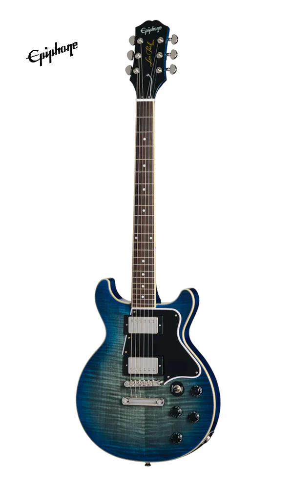 Epiphone Les Paul Special Double Cut Figured Electric Guitar - Ocean Water - Image 2