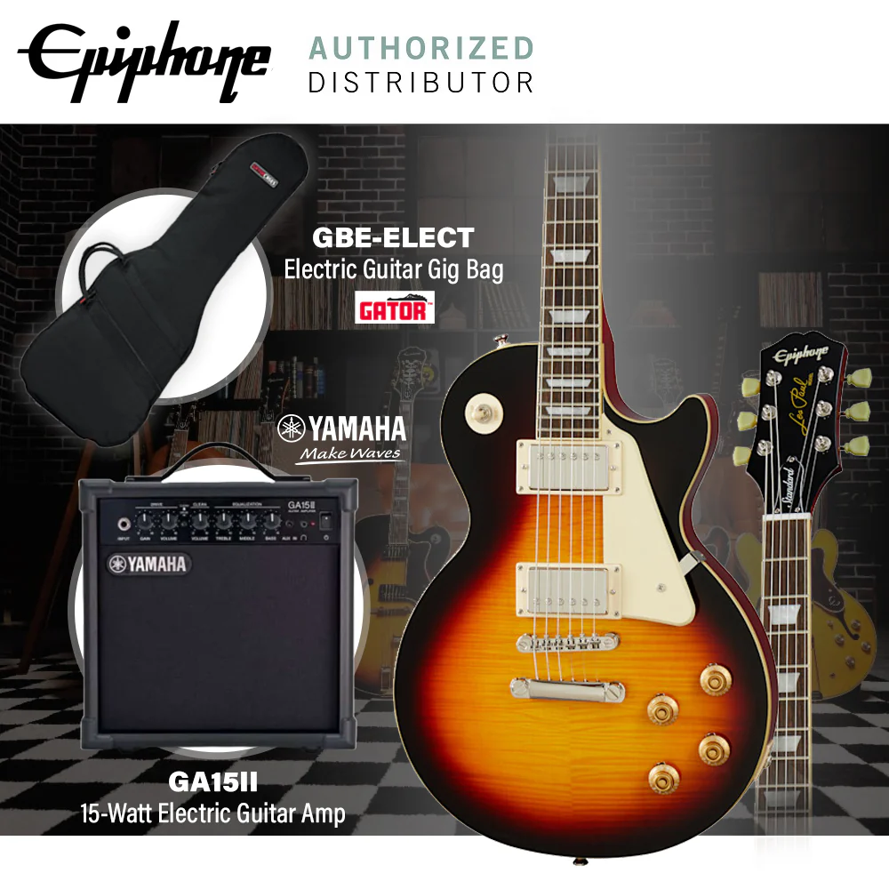 Epiphone Les Paul Standard 50s Electric Guitar - Vintage Sunburst - Image 4