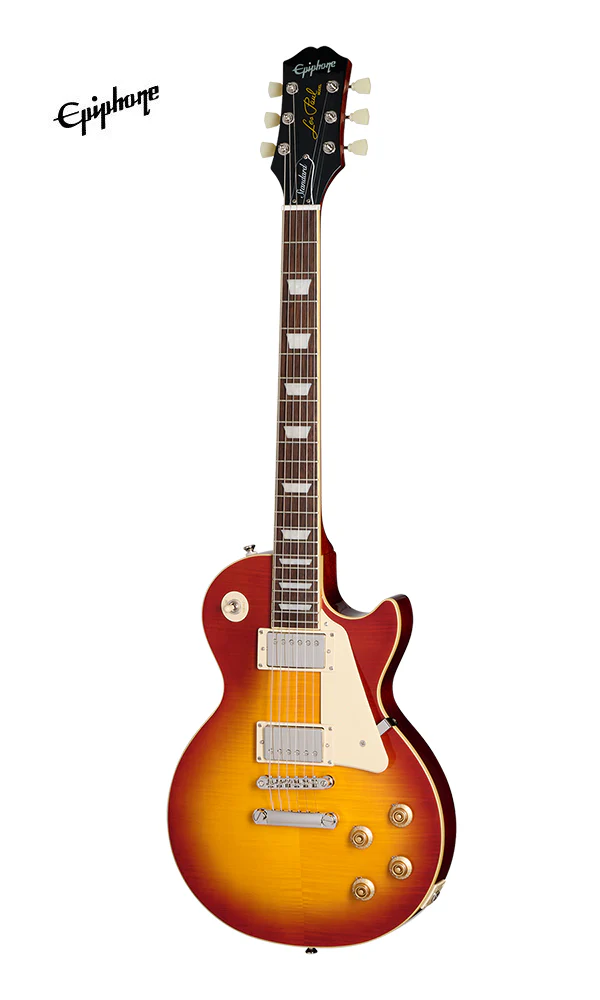 Epiphone Les Paul Standard '50s Electric Guitar with Premium Gigbag - Washed Cherry Sunburst - Image 2