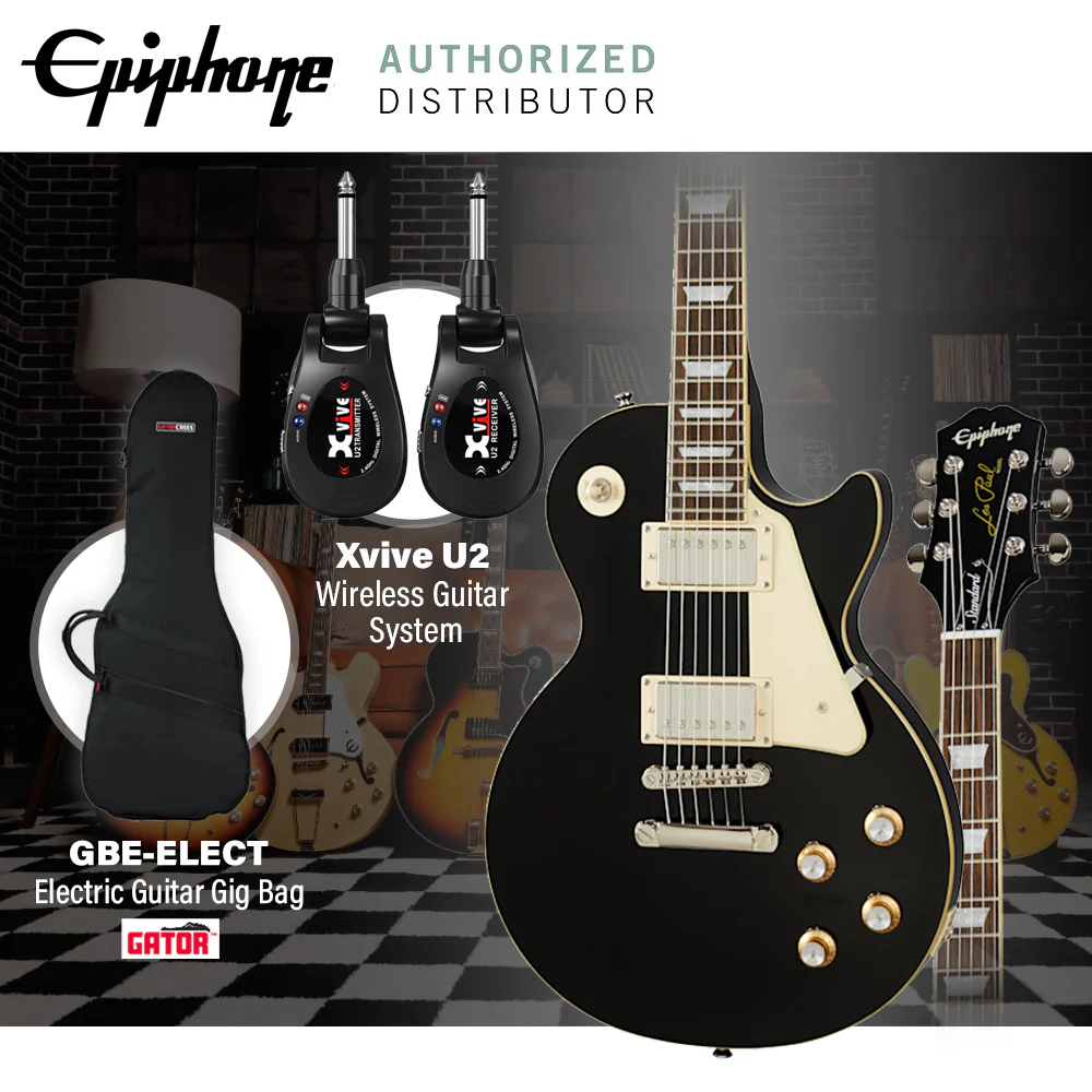 Epiphone Les Paul Standard 60s Electric Guitar - Ebony - Image 2