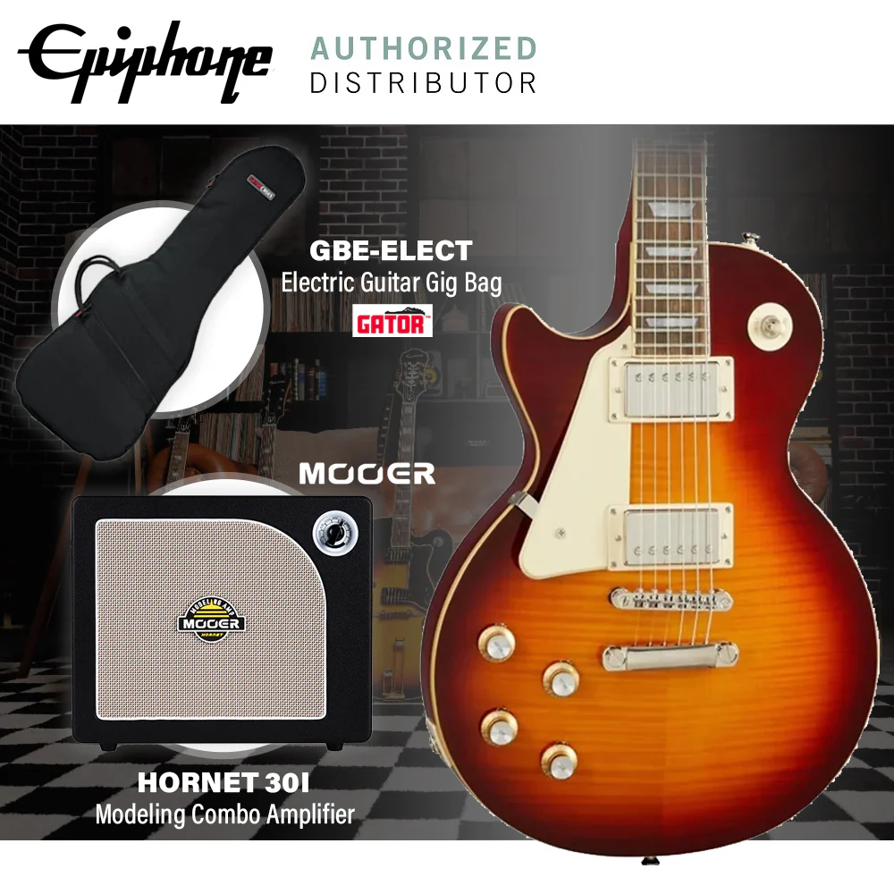 Epiphone Les Paul Standard 60s Left-Handed Electric Guitar - Iced Tea - Image 5