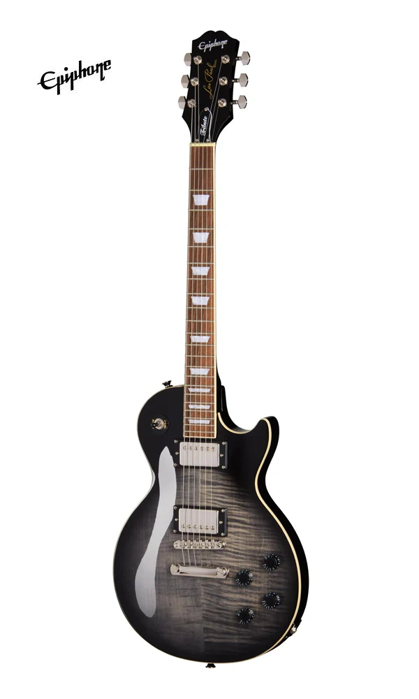 Epiphone Les Paul Tribute Plus Electric Guitar - Transparent Ebony - Image 2