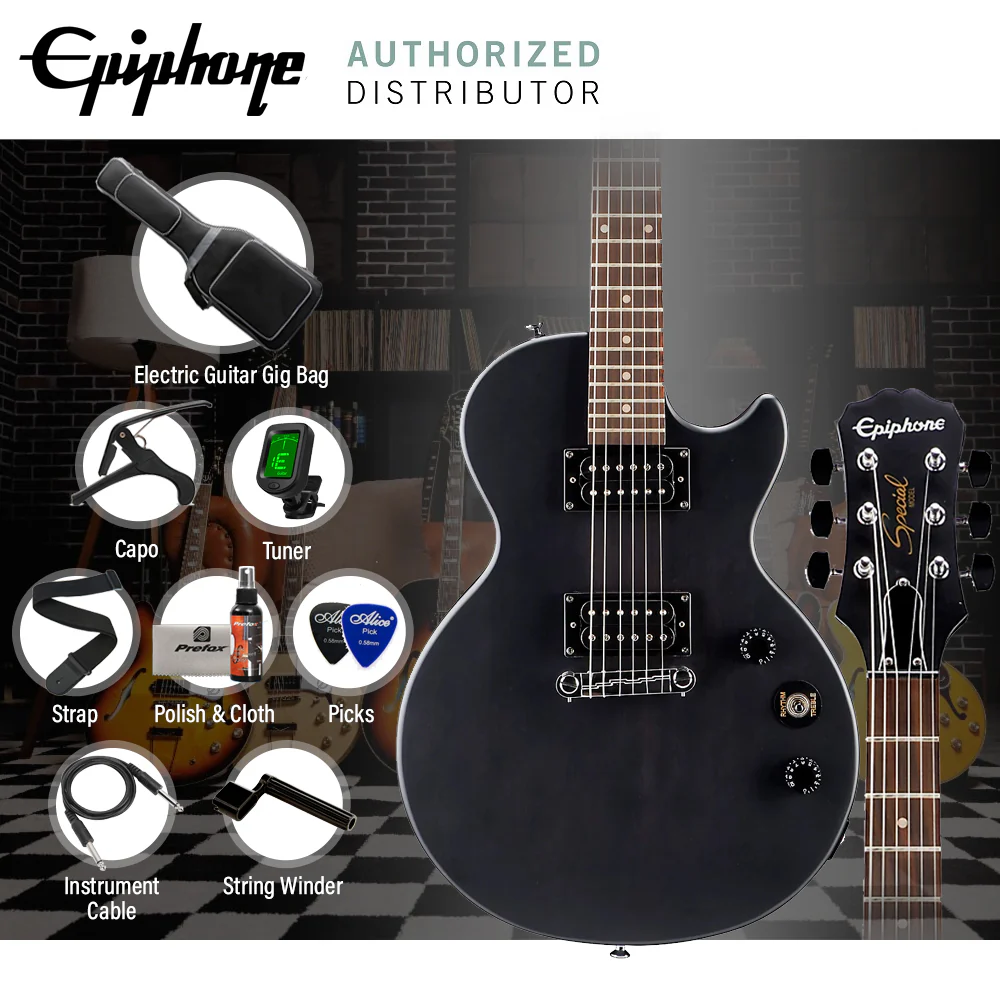 Epiphone Limited Edition Les Paul Special-I Best Budget Electric Guitar - Worn Black