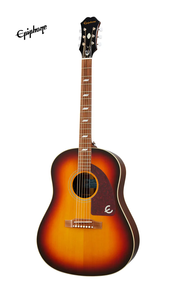 Epiphone Masterbilt Texan Acoustic-Electric Guitar - Faded Cherry Aged Gloss - Image 2